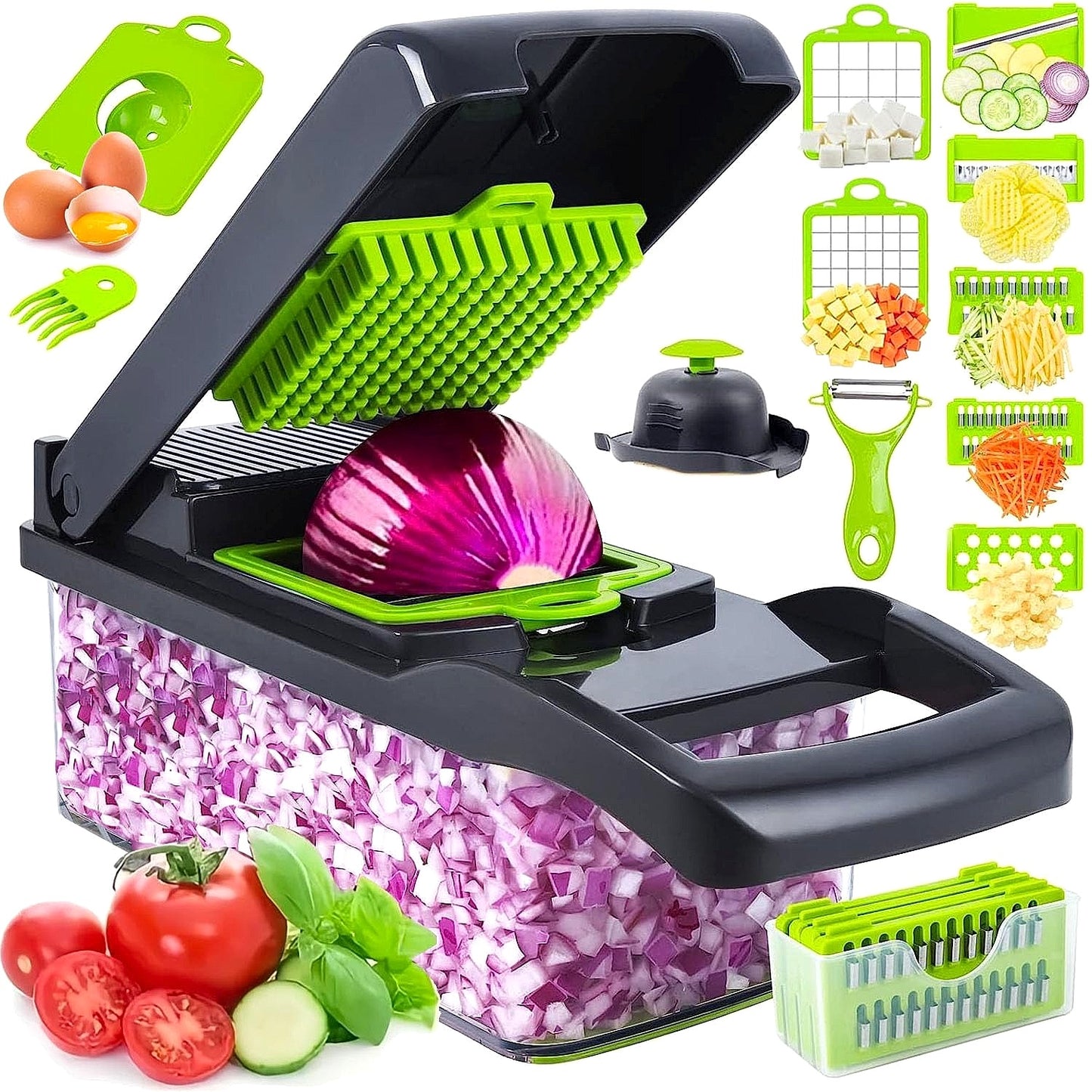 Rallador de Vegetales Multifunción 9 en 1 – Cocina Dominicana Fácil